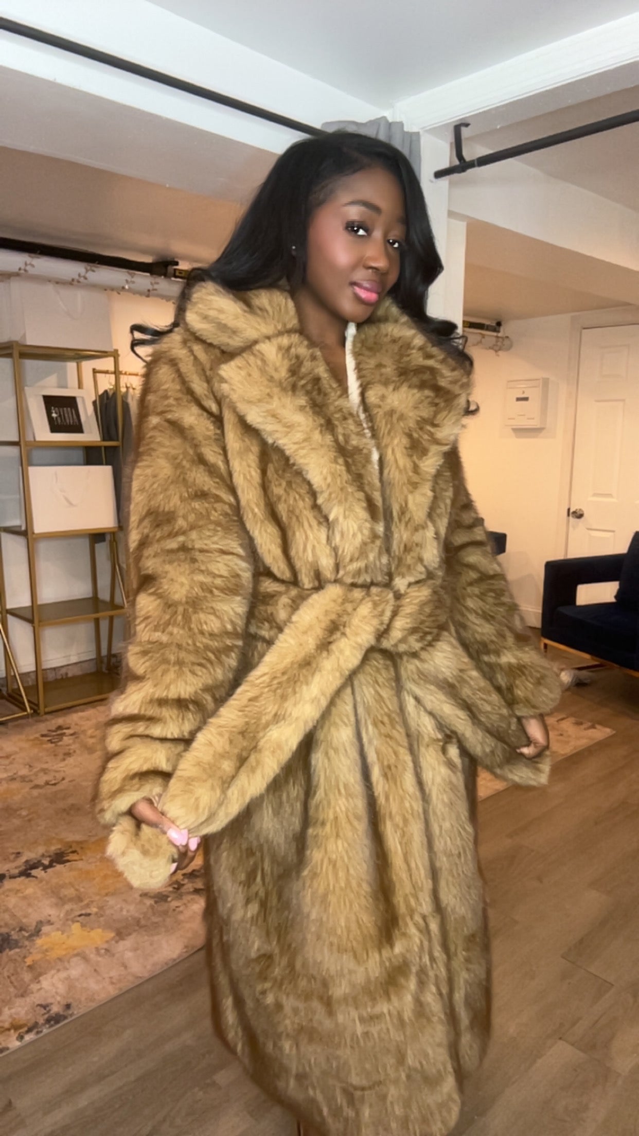 Faux Fur Coat