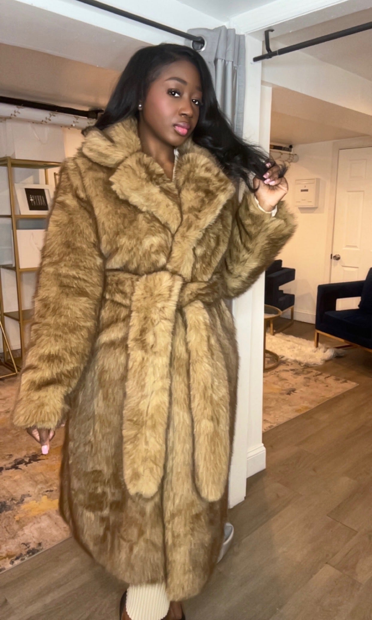 Faux Fur Coat
