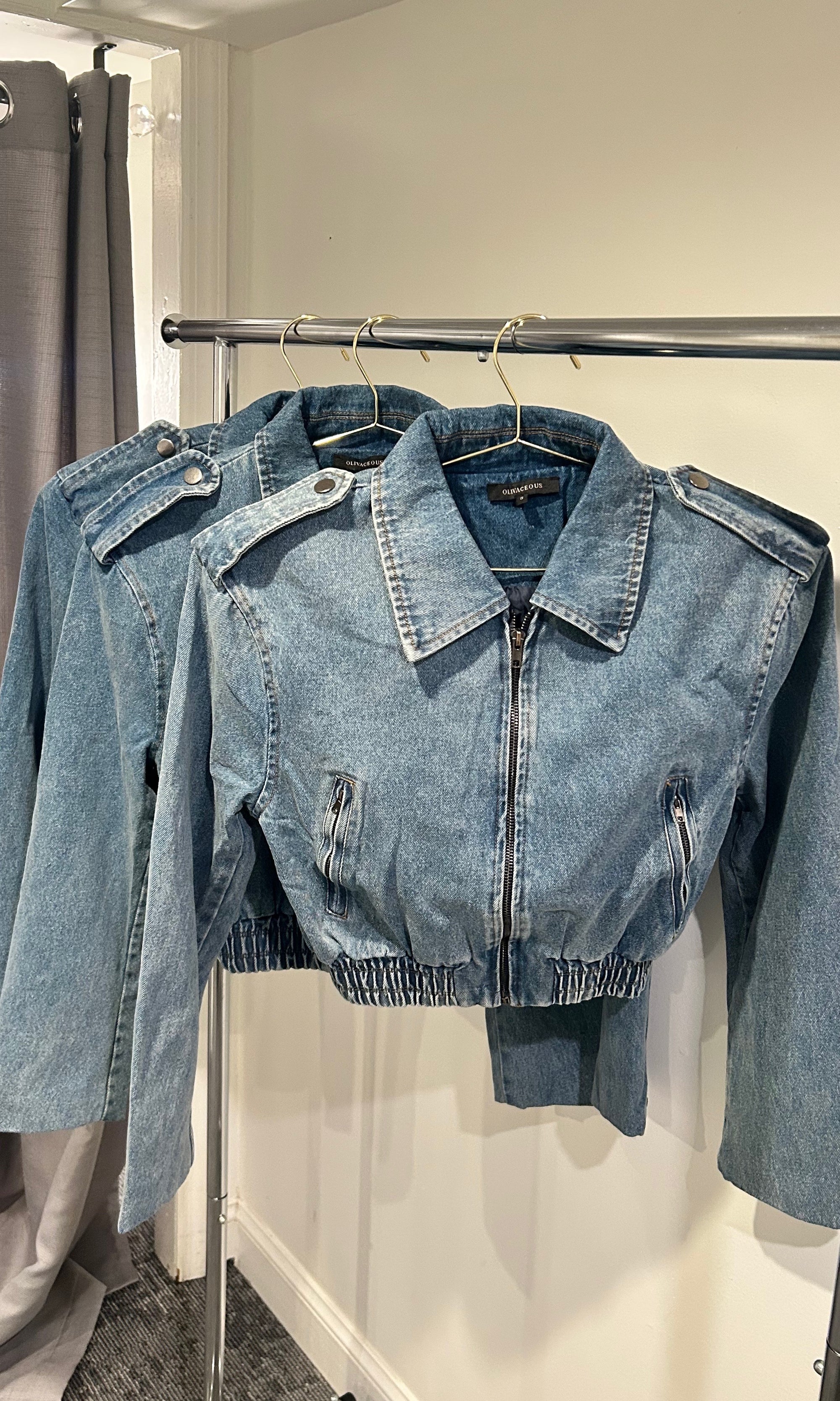 Denim Bomber Jacket