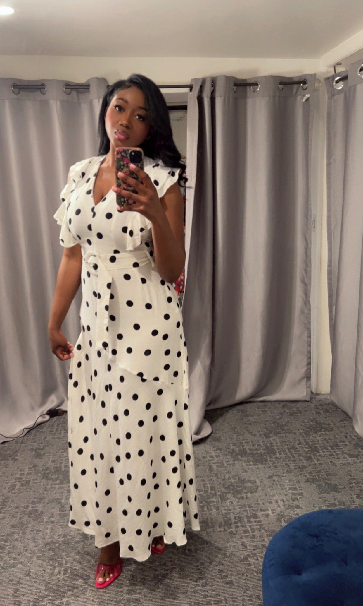 Polka Dot Maxi Dress