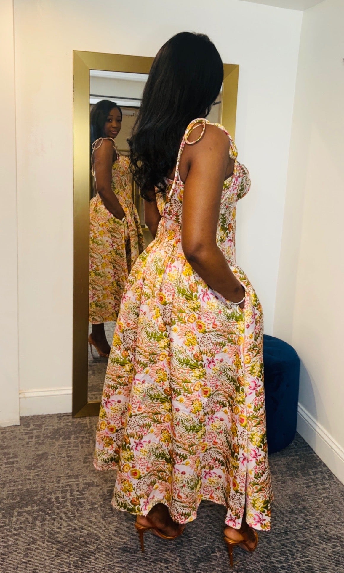 Sweetheart Floral Dress