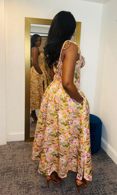 Sweetheart Floral Dress