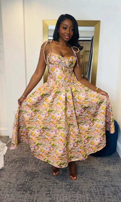 Sweetheart Floral Dress