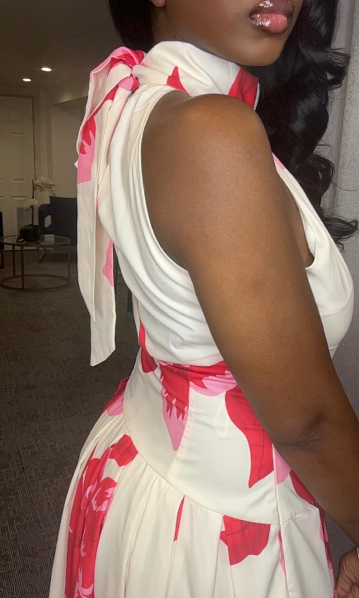 Halter Floral Dress