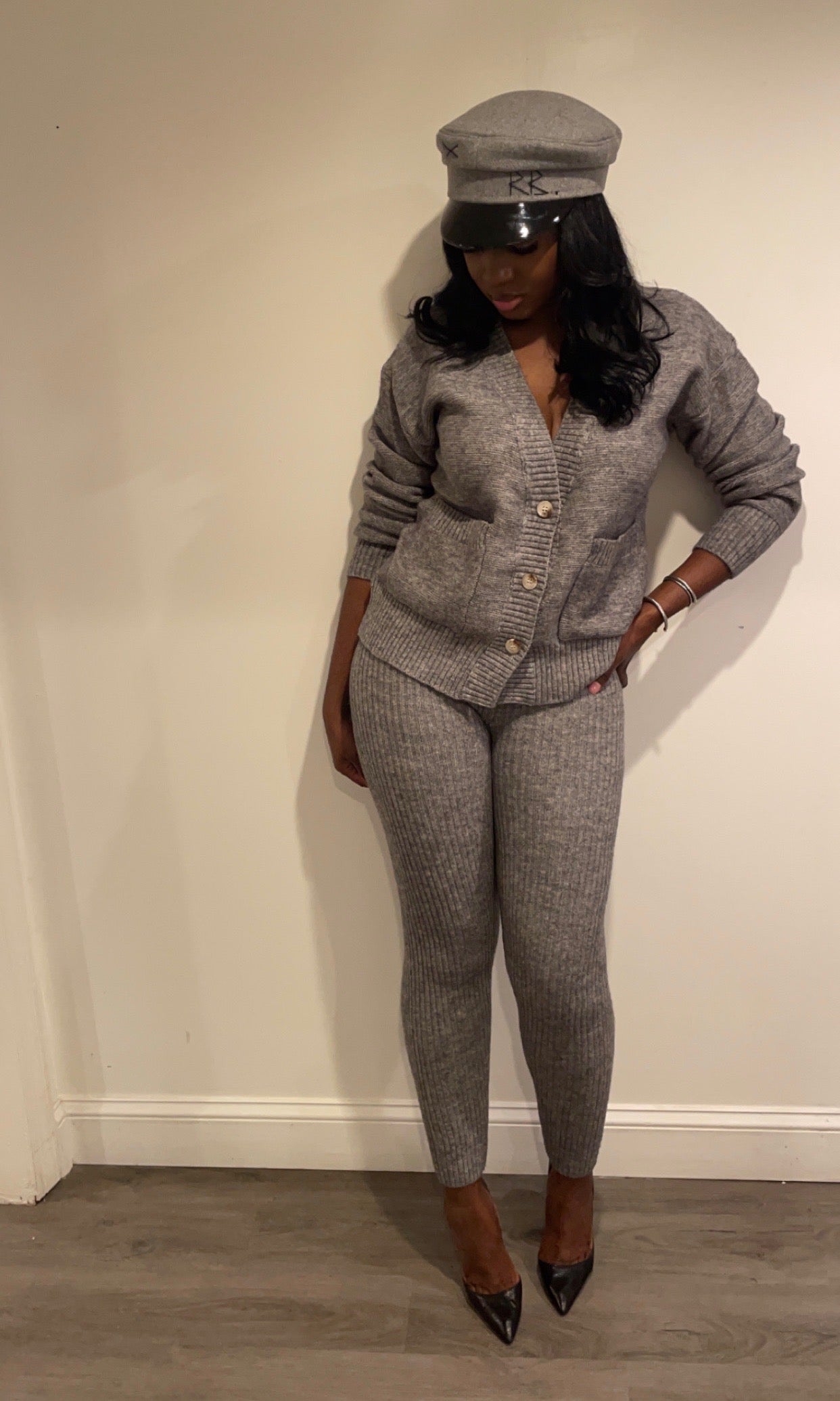 Knit Grey Set