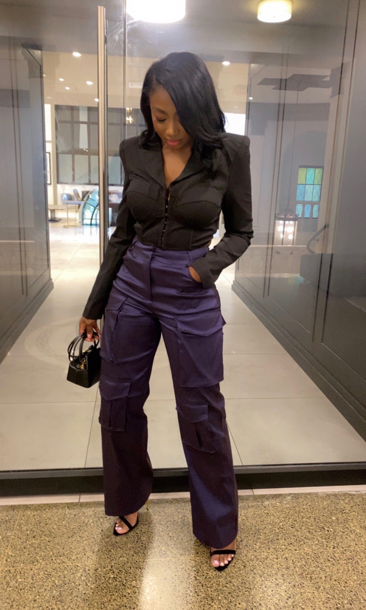 Crop Blazer Corset Top